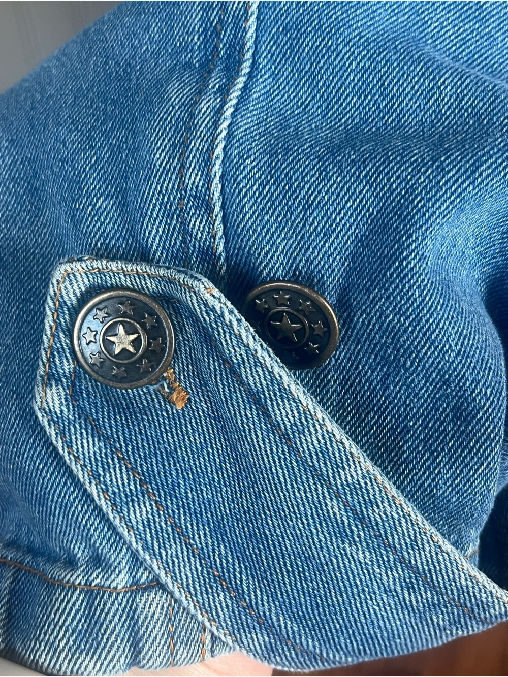 Forenza Vintage Late 80s Medium Double Breasted Denim Trench Coat - Picture 6 of 15